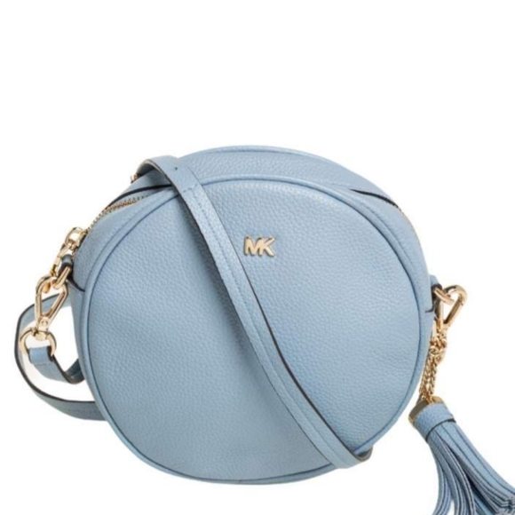 Michael Kors Medium Circle Canteen Crossbody Bag In Blue - Picture 6 of 7